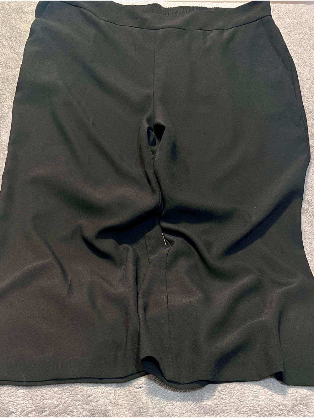 Terra & Sky Black Women’s Wide Leg Business Casual Pants - 1X (16w-18w)